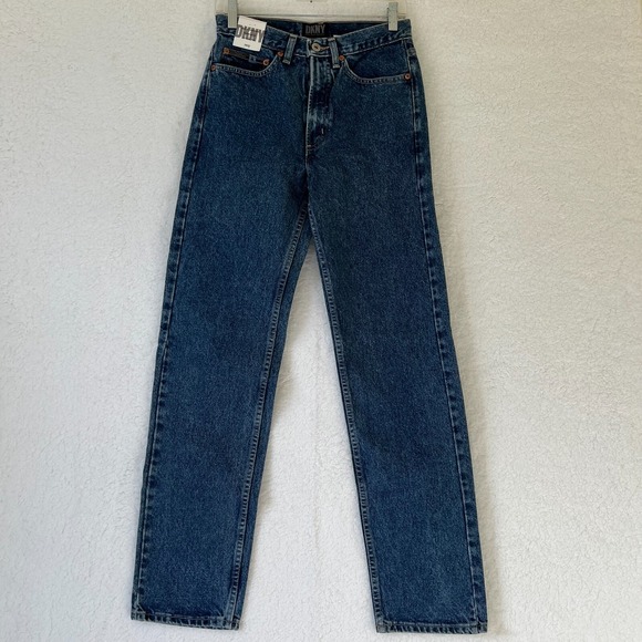 Dkny Denim - DKNY Women's Jean Straight Denim Blue‎ Women's Size W28xL32 VTG NWT